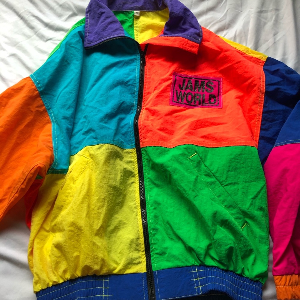 Vintage inspired 80s Windbreaker